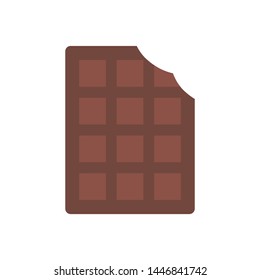 chocolate bar icon, vector illustration isolated on white background