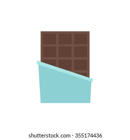 chocolate bar icon. vector illustration