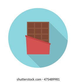 chocolate bar icon. vector illustration