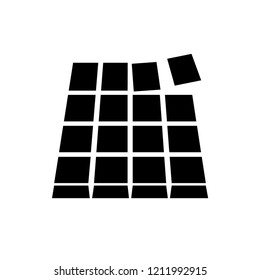 chocolate bar icon vector template