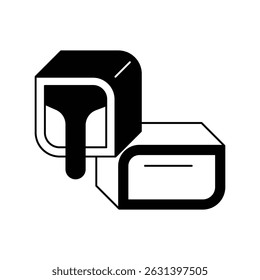 chocolate bar icon with white background vector stock illustration