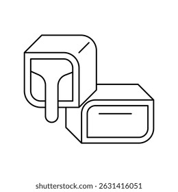 chocolate bar icon with white background vector stock illustration