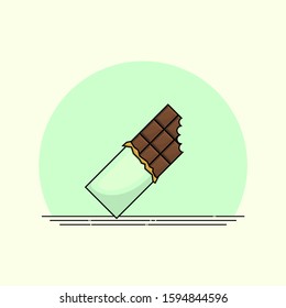 chocolate bar isolated for Chocolate design template