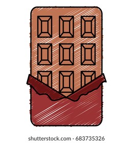 chocolate bar isolated icon