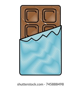 chocolate bar isolated icon