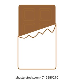 chocolate bar isolated icon