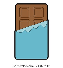 chocolate bar isolated icon