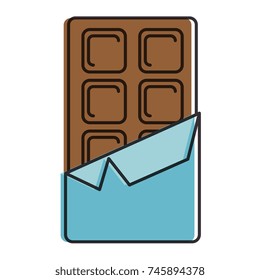 chocolate bar isolated icon