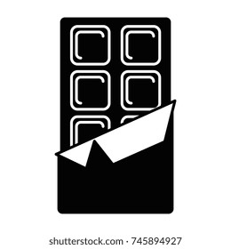 chocolate bar isolated icon