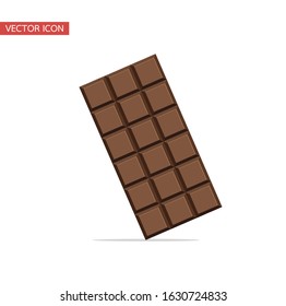 chocolate bar isolated vector flat design