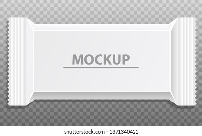 Chocolate bar mockup vector design illustration isolated on background