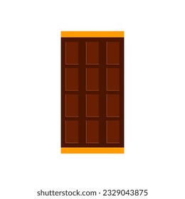 Chocolate bar package packaging blank pack set isolated vector illustration