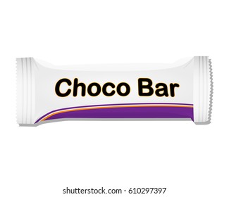 Chocolate bar. Packing. Template.
