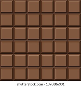 Chocolate bar pattern vector illustration. Seamless pattern background