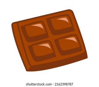 Chocolate bar peace. Vector illustration