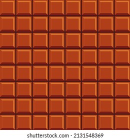 Chocolate bar seamless pattern. Chocolate Bar Pattern Background. Vector illustration