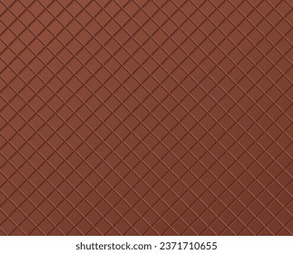 Chocolate bar seamless pattern.  Dark chocolate background for wallpaper or graphic design.  Unwrapped square pieces of chocolate. 