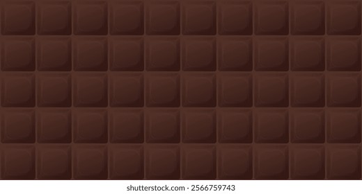 Chocolate bar square shape seamless pattern background graphic illustration.