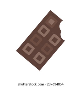 Chocolate, bar, sweet icon vector image. Can also be used for eatables, food and drinks. Suitable for use on web apps, mobile apps and print media