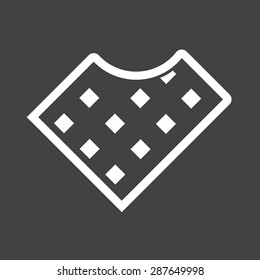Chocolate, bar, sweet icon vector image. Can also be used for eatables, food and drinks. Suitable for use on web apps, mobile apps and print media