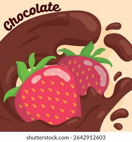Chocolate bar and sweets. Vector illustration