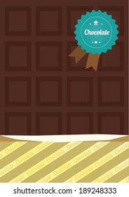 chocolate bar  template vector/illustration / layout design/ background/ greeting card