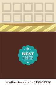 chocolate bar  template vector/illustration / layout design/ background/ greeting card