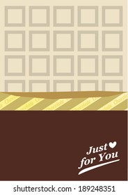 chocolate bar  template vector/illustration / layout design/ background/ greeting card