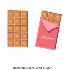 Barra de chocolate con Vector de chocolate