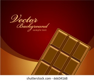 Chocolate bar vector background