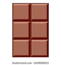 ilustração de desenho animado de vetor de barra de chocolate colorida e divertida 