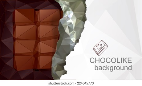 chocolate bar vector concept