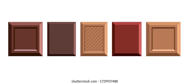Chocolate bar vector design illustration isolated on white background