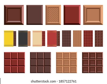 Chocolate bar vector design illustration isolated on white background