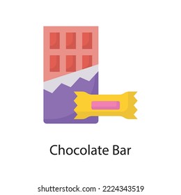 Chocolate Bar  Vector Flat Icon Design illustration. Love Symbol on White background EPS 10 File