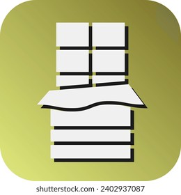 Chocolate Bar Vector Glyph Gradient Background Icon For Personal And Commercial Use.
