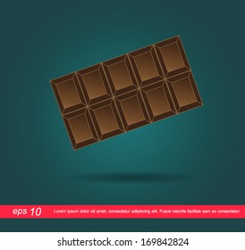 chocolate bar vector icon
