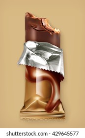 Barra de chocolate, icono vector