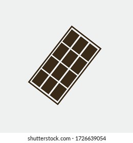 chocolate bar vector icon diary foods