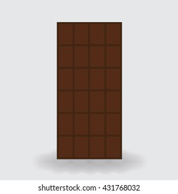 chocolate bar vector icon illustration