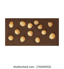 Chocolate bar vector icon.Cartoon vector icon isolated on white background chocolate bar.