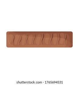 Chocolate bar vector icon.Cartoon vector icon isolated on white background chocolate bar.