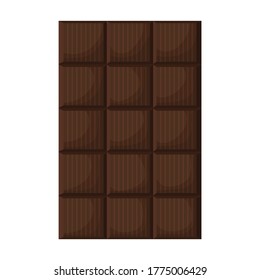 Chocolate bar vector icon.Cartoon vector icon isolated on white background chocolate bar.