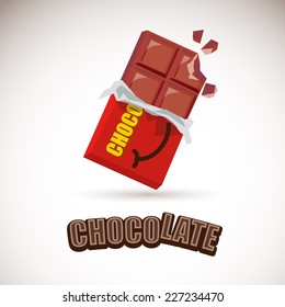 chocolate bar - vector illustration 