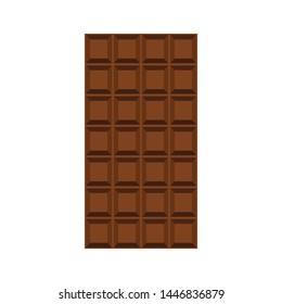 chocolate bar, vector illustration isolated on white background