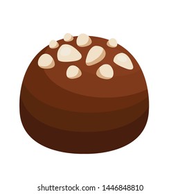 chocolate bar, vector illustration isolated on white background