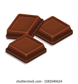chocolate bar vector illustration isolated on white background