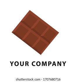 Chocolate bar vector illustration. vector logo of chocolate. 