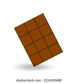 chocolate bar vector illustration on white background