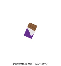 Chocolate bar vector isolated flat icon